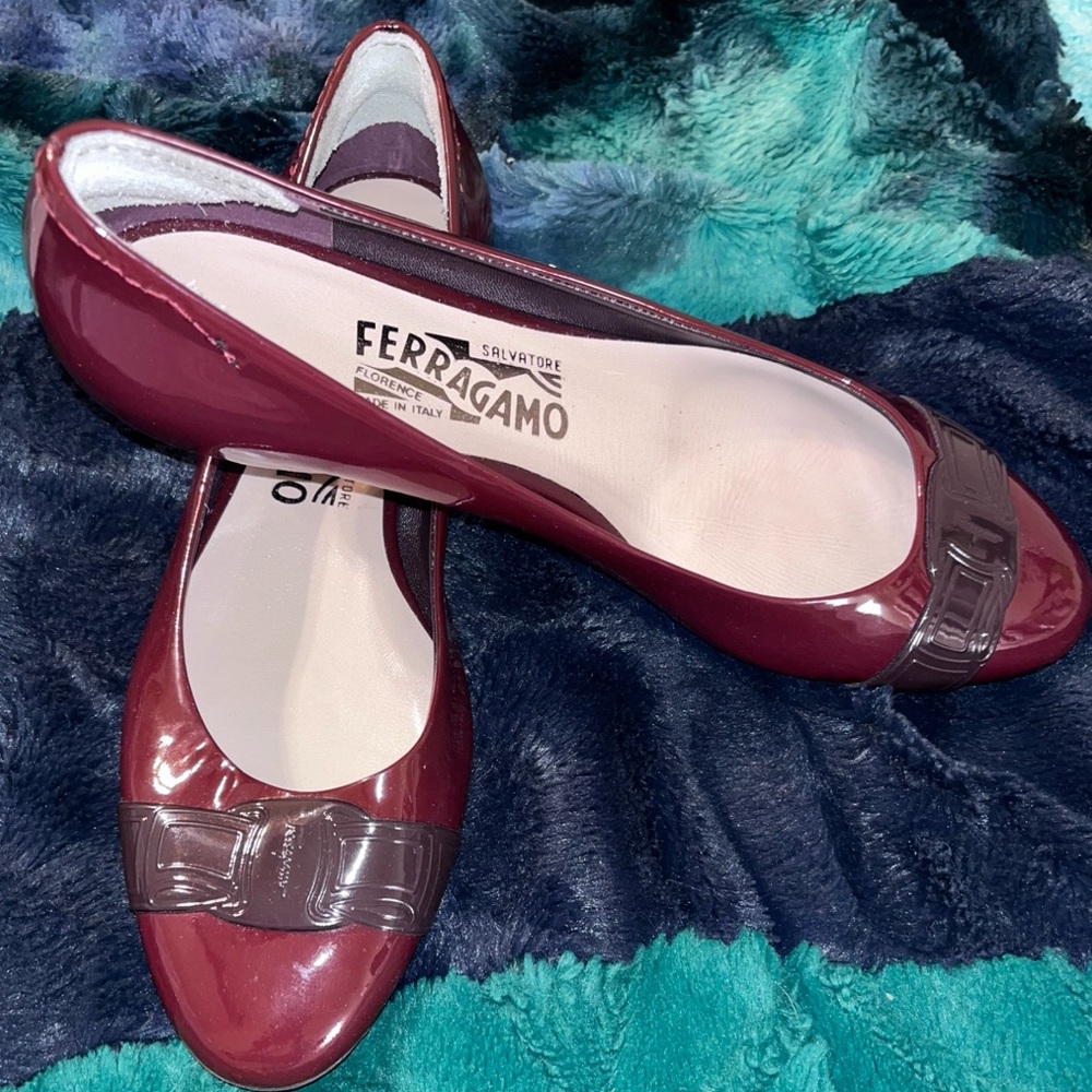 Salvatore Ferragamo Women's and Varina Ballet Flats Size 8 - Picture 1 of 4